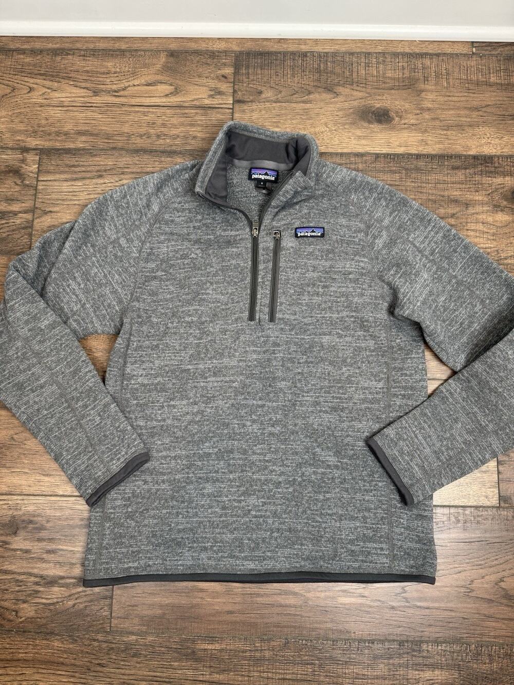 Patagonia Better Sweater Men’s Medium Gray 1/4 Zip Fleece Pullover